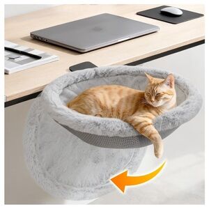 Pawaboo Cat Desk Bed with Steel Clamp